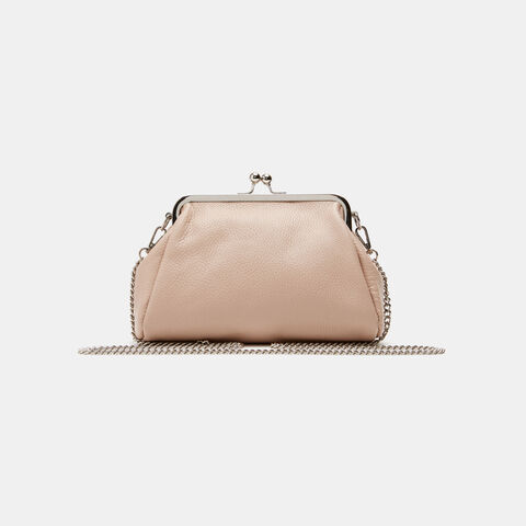 Clutch de piel, Rosa Clutch de piel, Rosa